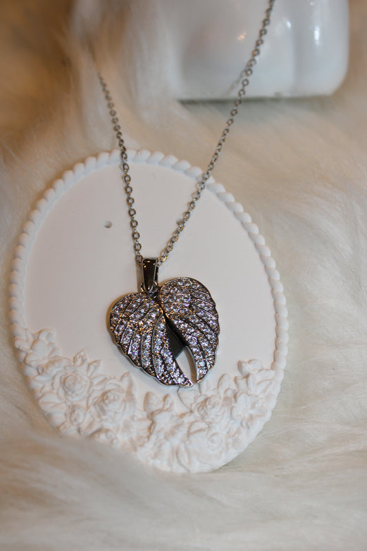 Colar winged love Silver