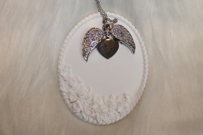 Colar winged love Silver